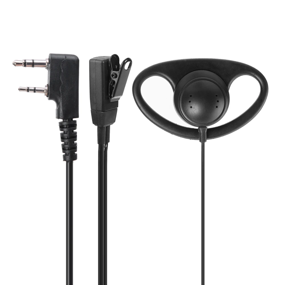 2Pin D شكل كليب الأذن PPT سماعة الأذن سماعة الأذن هيئة التصنيع العسكري ل Baofeng اسلكية تخاطب