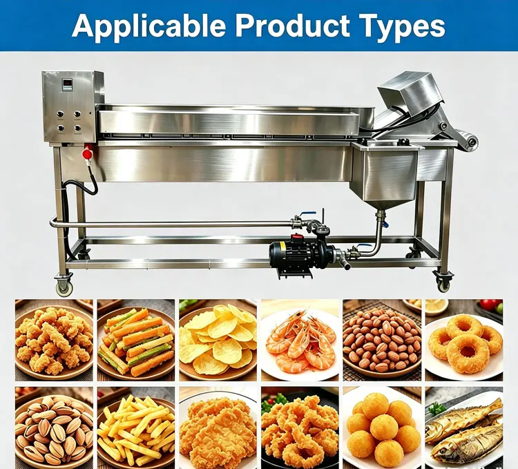 CE Approved Energy Saving Electric Mesh Belt Deep Fryer Motor Bearing Automatic Frying Machine for Various Fried Food