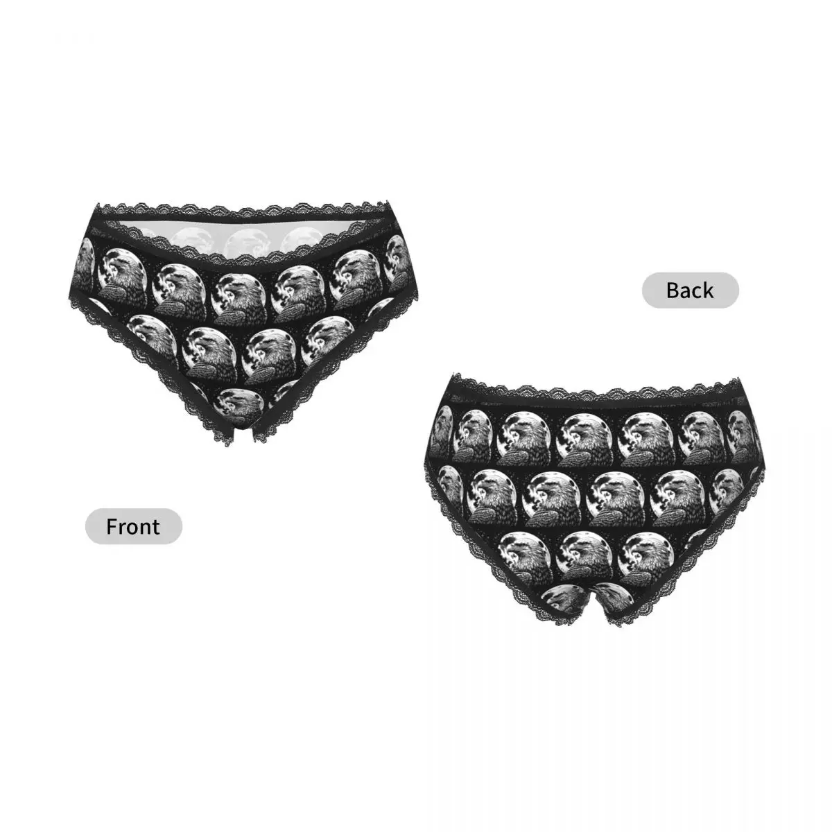 Custom Eagle Panties Briefs Women's Comfort Briefs Underwear Breathable Female Underpants