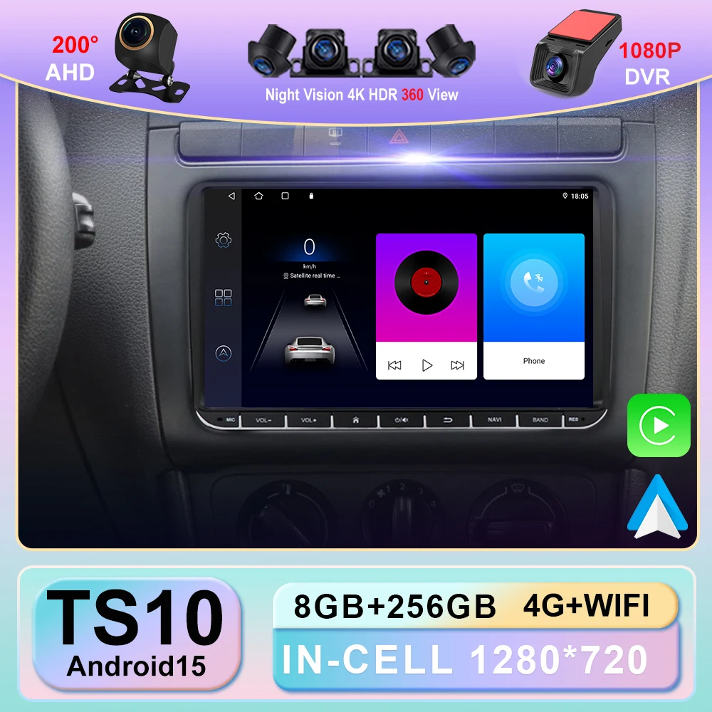 7“8”9 Inch Android Car Radio Multimedia Player For Volkswagen Polo Bora Golf 5 6 Passat RadioCC B6\\7 Jetta Tiguan NO 2din DVD