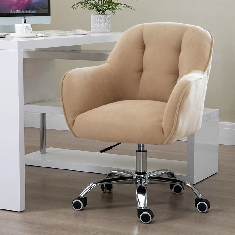 Comfortable computer chair, home fabric, sedentary, thickened women's armchair, lift chair, Internet celebrity anchor home chair