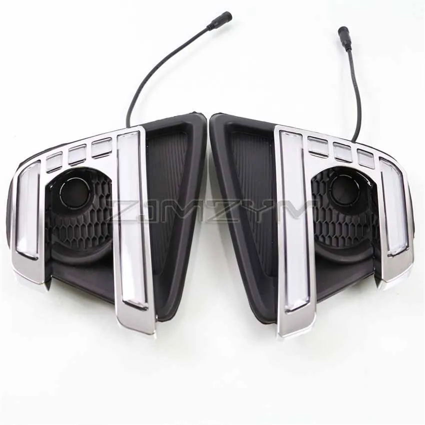 LED DRL Fog Lamp Cover For Mazda CX-5 CX5 2012 2013 2014 2015 2016 Daytime Running Lights headlight Daylight Foglight Lights  ﻿