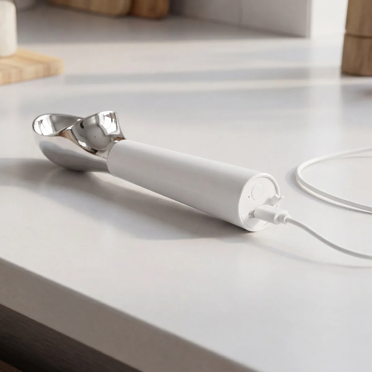 Household Self-heating Electric Ice Cream Scooper Ice Cream Ball Scooper Self-melting Ice Cream Spoon
