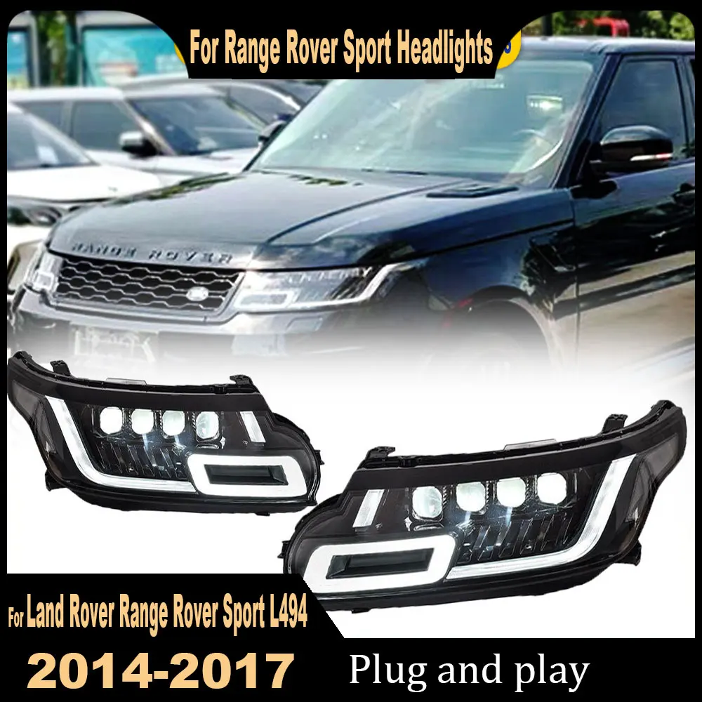 Car Accessories Led Headlights For Land Rover Range Rover Sport L494 2013 2014 2015 2016 2017 Led Front DRL Lights Plug And Play