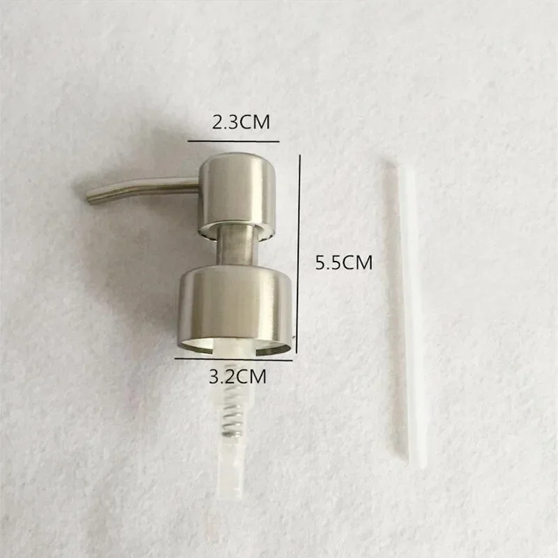 1pc 304 Stainless Steel Hand Liquid Soap Pump Dispenser Head Nozzle for Bathroom Kitchen Foam Soap Shampoo Dispenser Accessories