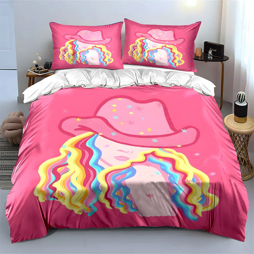

"Colorful Cowboy Hat Set Decor" Soft Comfortable Duvet Cover Bedding Set Included 1*Duvet Cover & 2*Pillowcases, gift