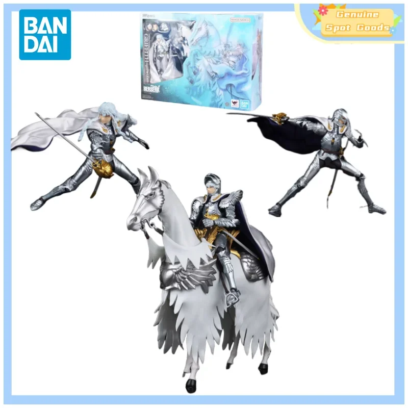 Genuine Bandai Berserk SHF Griffith Hawk of Light Anime Action Figures Model Figure Toys Collectible Gift for Toys Hobbies Kids