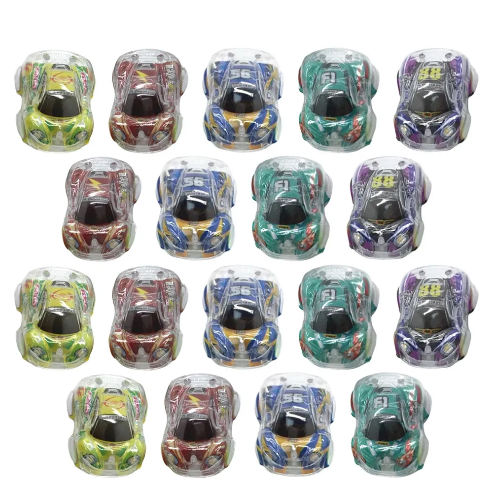 

25Pcs Mini Pull Back Cartoon Cars Children Plaything Portable Small Plastic Kids Pull Back Car Mixed Styles Car Toy