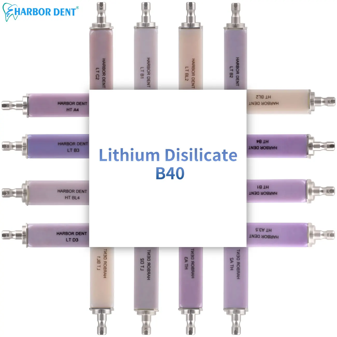

1Pcs Dental Lithium Disilicate Blocks B14 Dental Glass Ceramic Cubes LT/HT Dental Full-Ceramic Prosthesis Materials