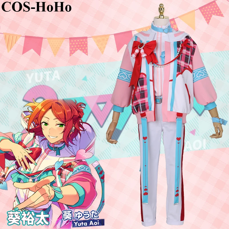 

COS-HoHo Ensemble Stars Valkyrie 2 wink Aoi Hinata/Aoi Yuta Game Suit School Uniform Cosplay Costume Halloween Party Outfit