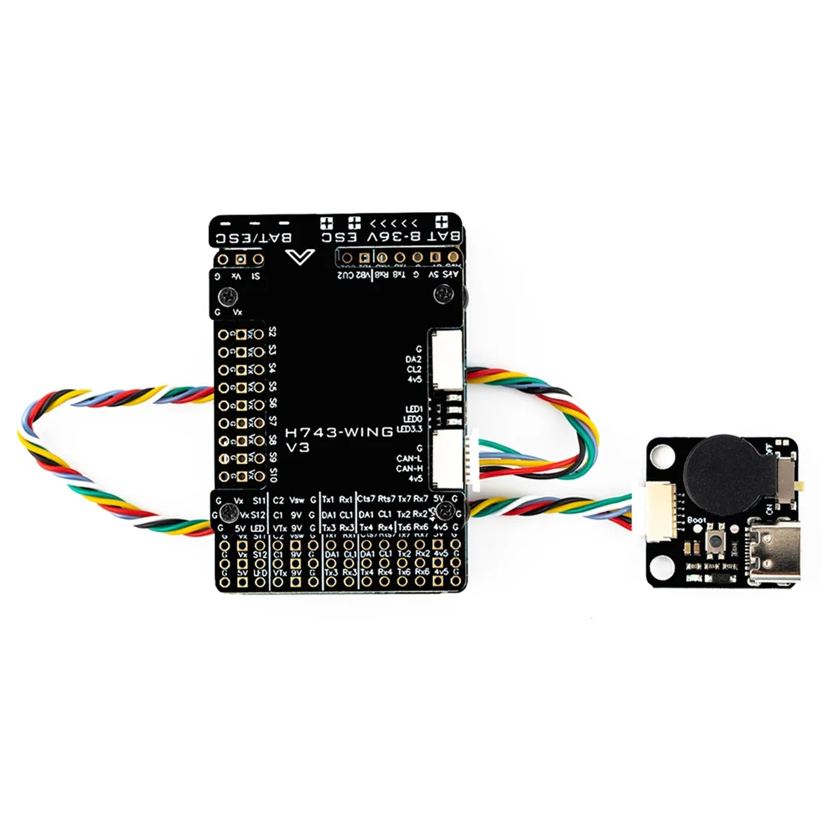 

2025 New H743-WING V3 INAV 3-8S H743 Fixed High Precision Barometer Sensor Wing Flight Controller for RC Drone FPV