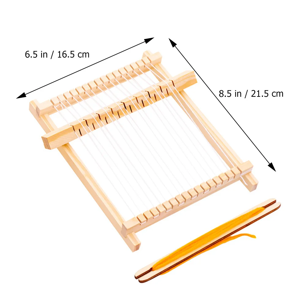 1 Conjunto de Máquina de Tecelagem DIY Criativa Educacional para Crianças Desenvolvimento Intelectual Aprendizagem Precoce Artesanato