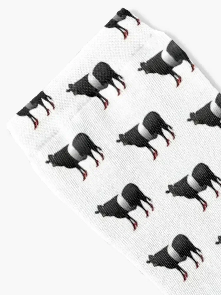 Cow with red high heels design Socks sheer Wholesale loose professional running Socks For Man Women's