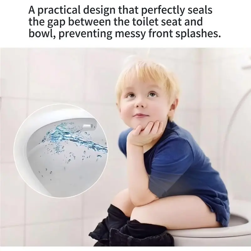 A25I-Toilet Splash Guard Toilet Seat Splash Guard Pee Shield For Boys Bathroom Splash Protector