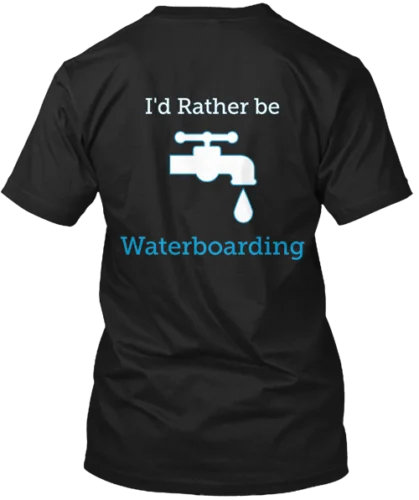 I D Rather Be Waterboarding T-shirt Made In The USA Size S To 5XL