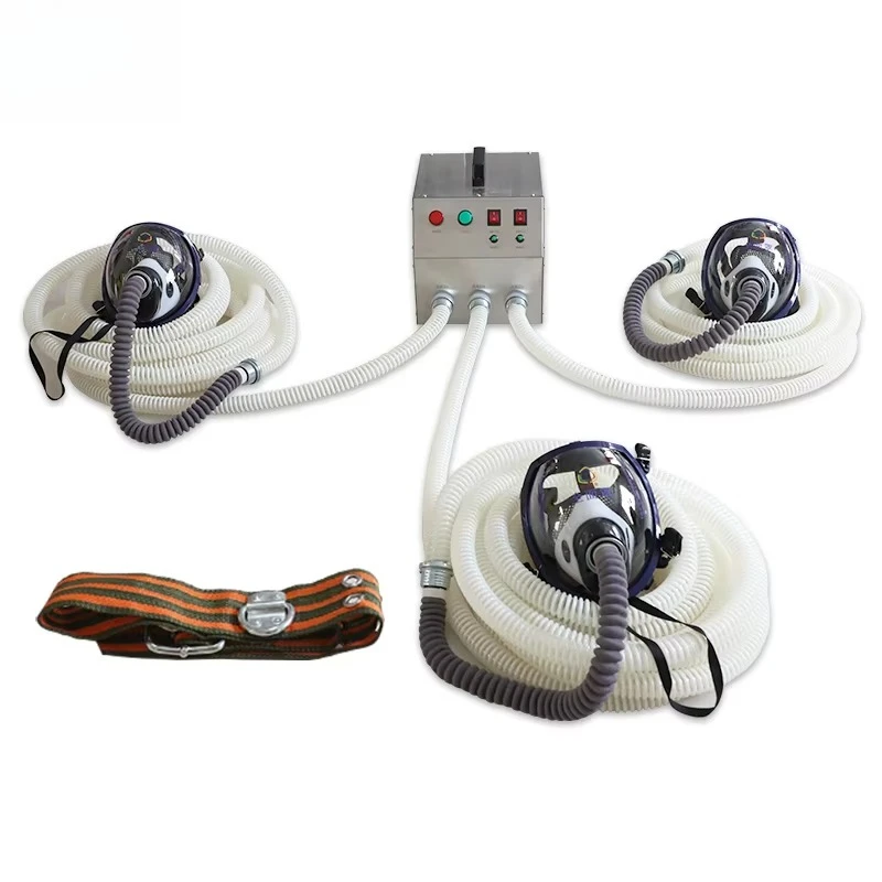 Industrial oxygen supply equipment wholesale comes with full face mask, electric air respirator, long tube safety products