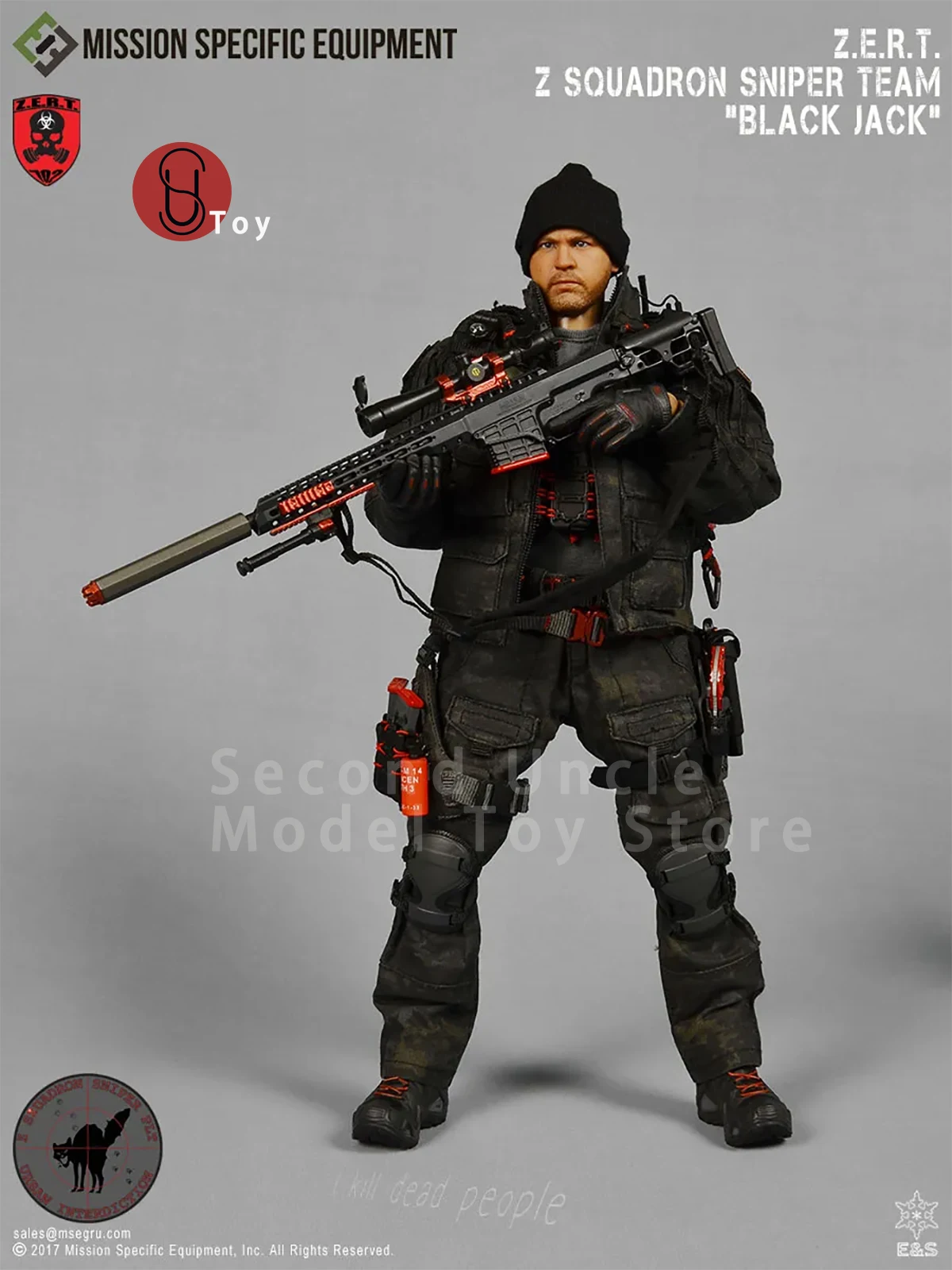 

Easy&Simple ES XP004 1/6 MSE ZERT Z Squadron Sniper Team BLACK JACK Military Action figure Full Set Collectible Model Toys gift