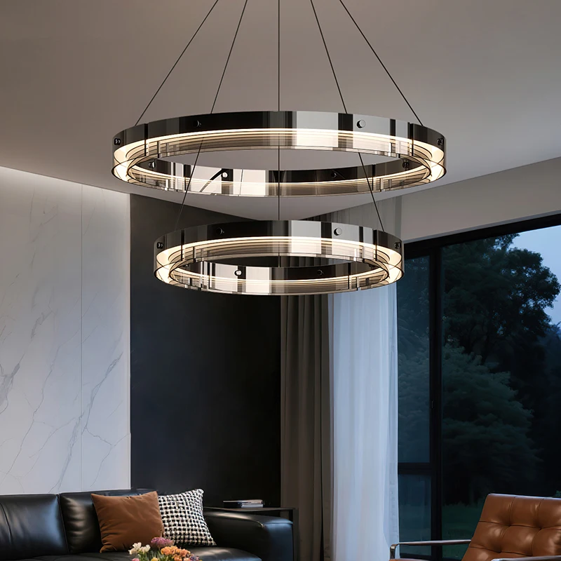 Modern Home Decor Ring LED Lights Pendant Light Lamps for Living Room Chandeliers for Dining Room Hanging Light Indoor Lighting