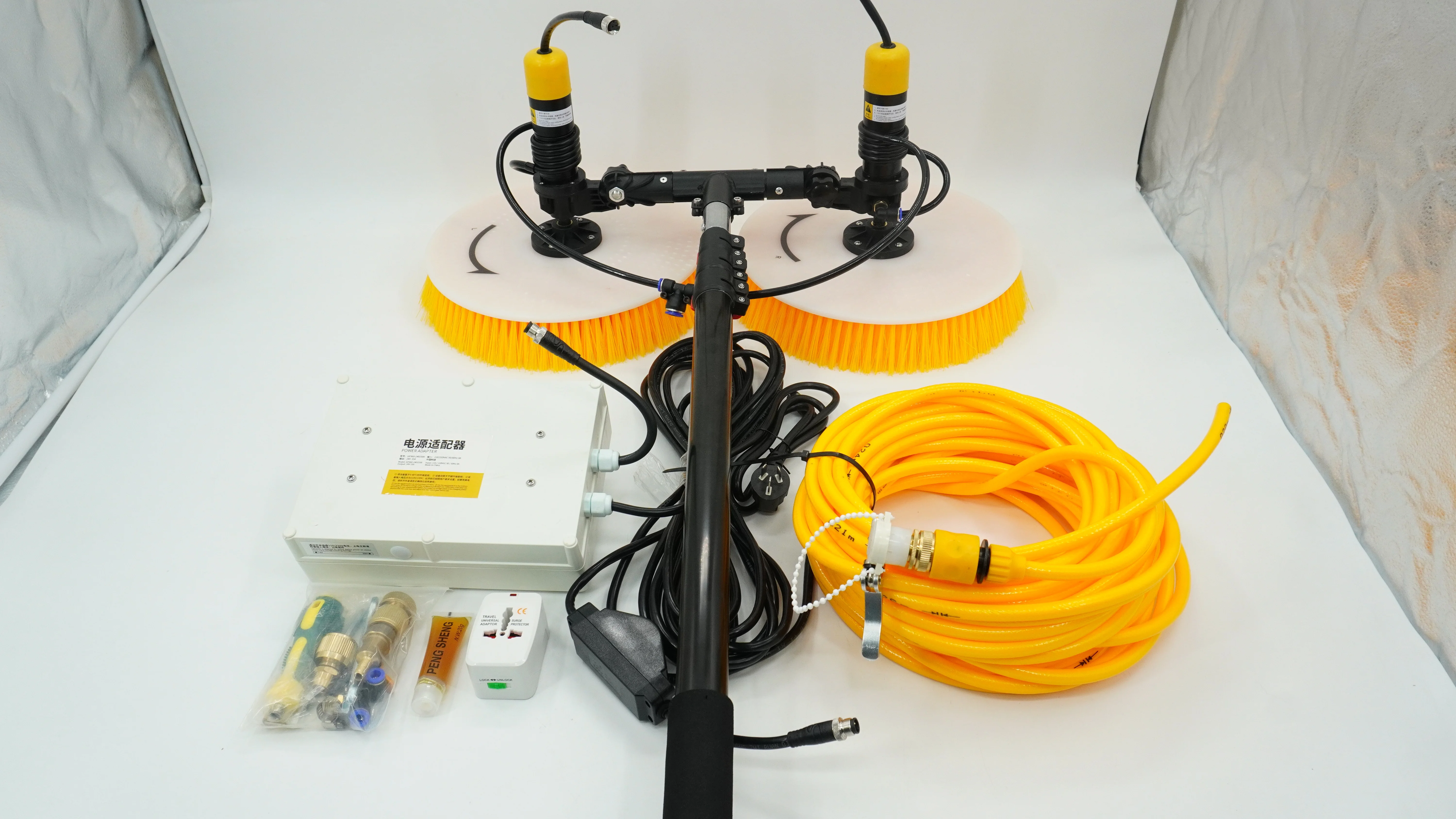 Zhenda Factory Double-ended Rotating Washing Brush Solar Panel Cleaning Brushes for Solar System