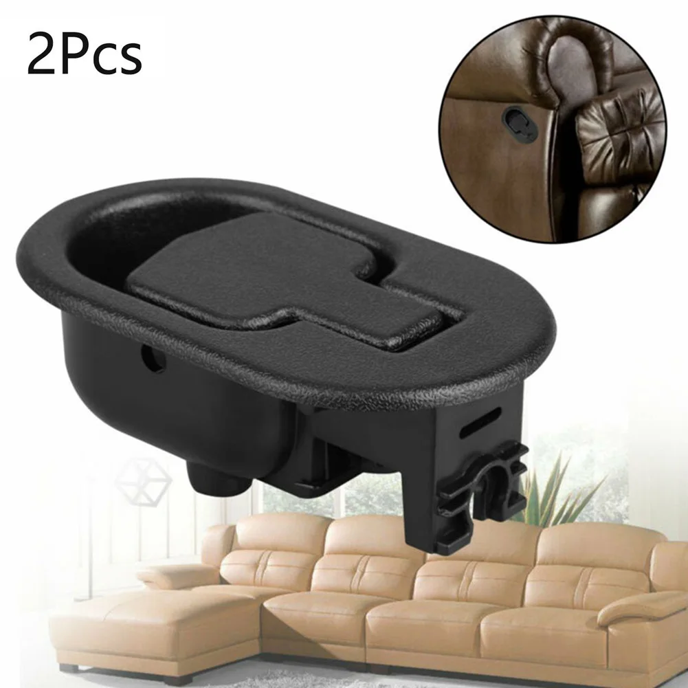 2 Pieces Replacement Oval Pull Handle Lever for Sofa Couch Recliner Chair Release Part Fits Different Recliner Mechanisms