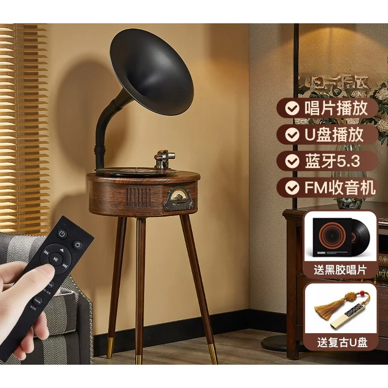 

Italian simple floor phonograph Bluetooth stereo living room ornament vinyl record player