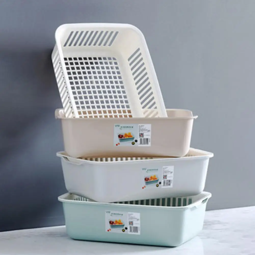 Food-grade Colander Basket Drain Basket Colander Dual Layer Kitchen Strainer Colander Set for Food Grade Bpa Free for Efficient