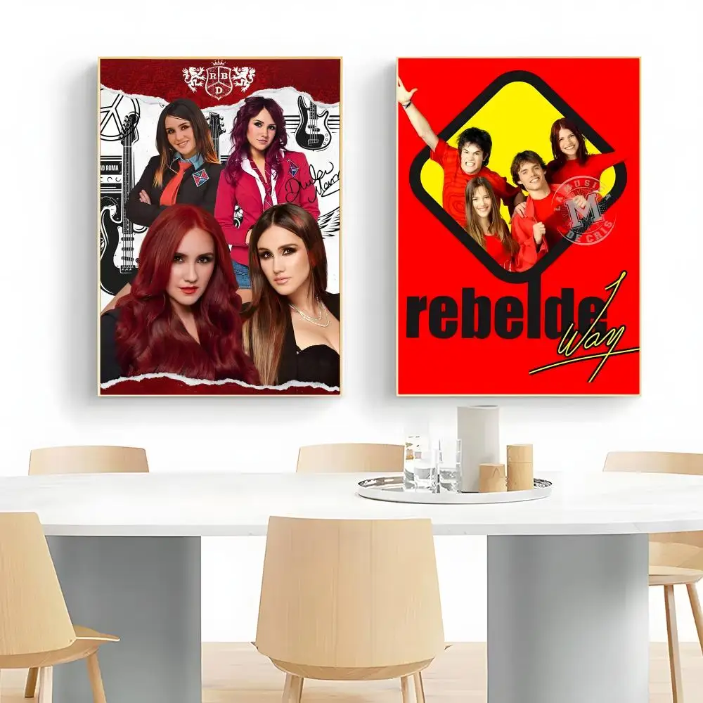 RBD R-Rebelde Youth Campus Drama Poster Wall Art Print Poster Decorative Mural Home Decor Gift Unframed