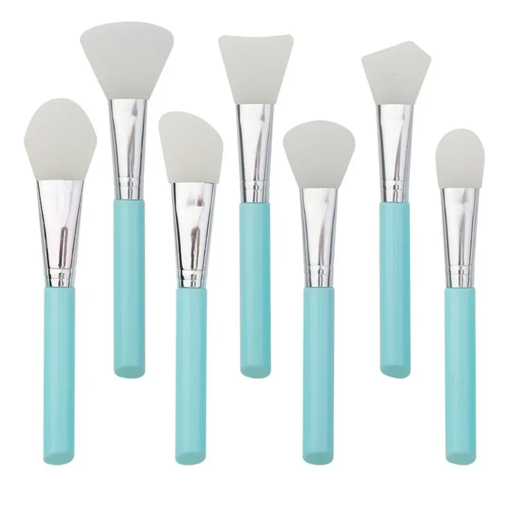 7 Stuks Diy Siliconen Masker Borstel Set Professionele Zachte Masker Applicator Gezicht Modder Meng Borstel Make-Up Borstel Huidverzorging Tools Vrouwen