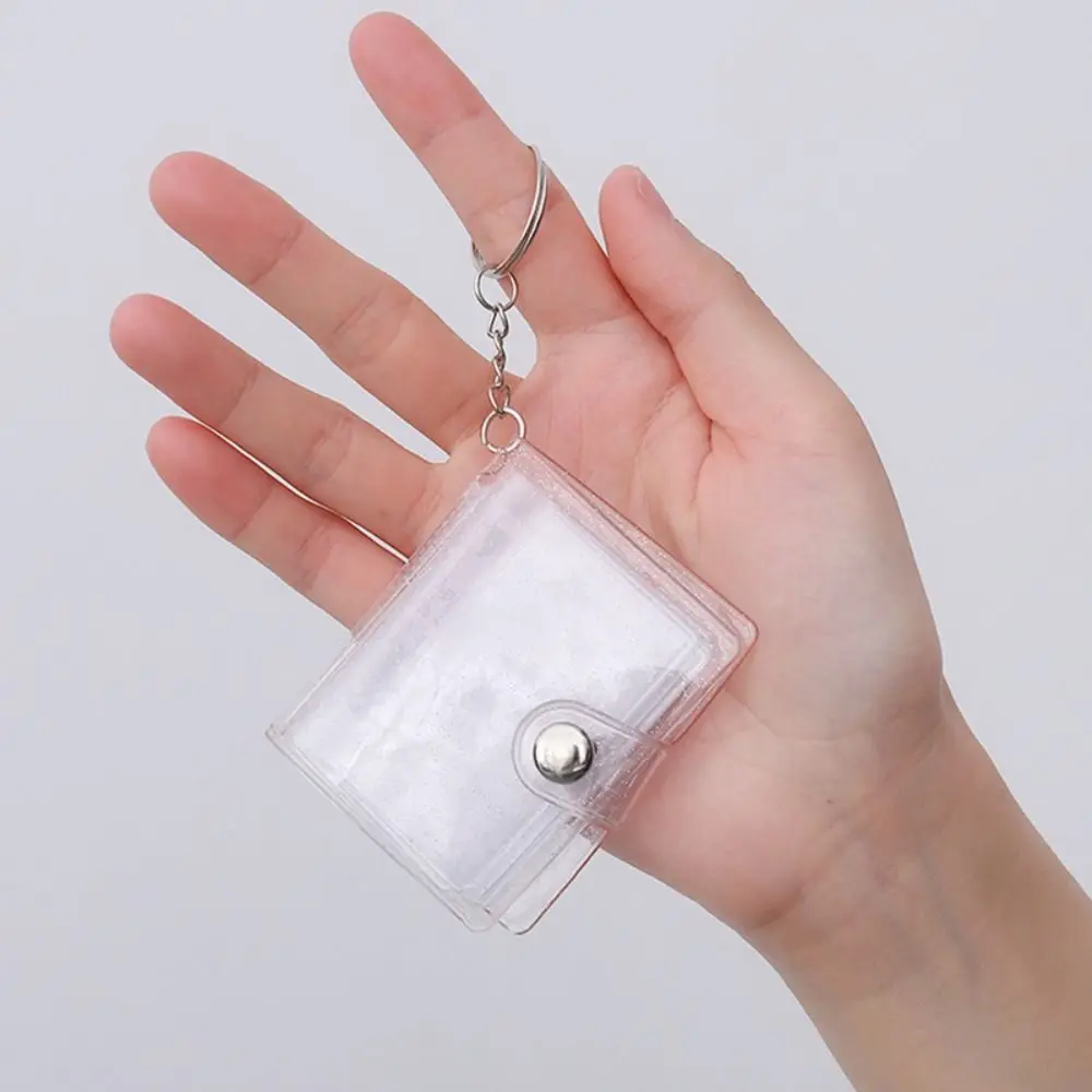 

3PCS Receipt Holder Stationery PVC Mini Photo Albums 2 Inches Transparent Photos Holder Photo Storage Women Men