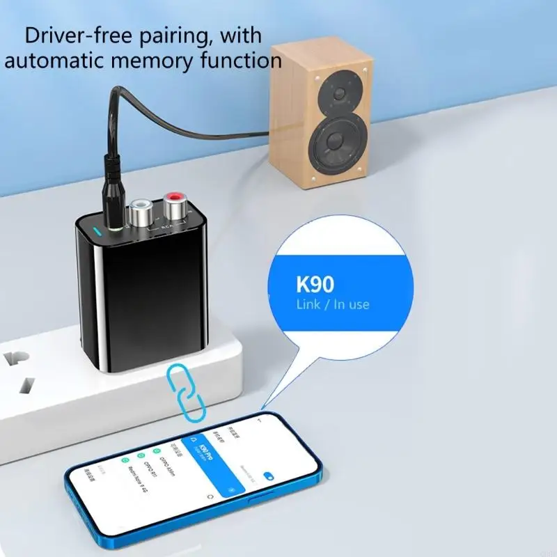 อะแดปเตอร์ที่เข้ากันได้กับบลูทู ธ ไร้สาย C90F โมดูลเวลาแฝงต่ำสำหรับรถสเตอริโอที่บ้านรถยนต์