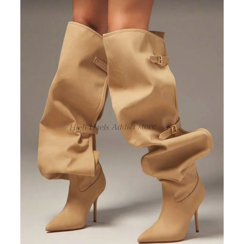 

Apricot/black/wine red hollow out leather thigh boots sexy pointy toe high heels big size over knee boots luxury designer shoes