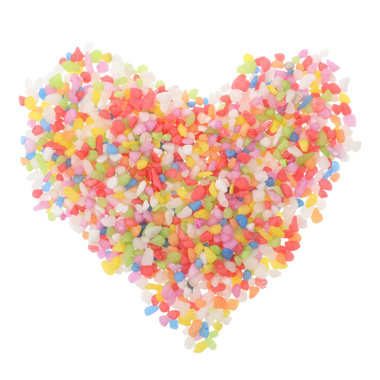 مجموعة أحجار رملية 100 جرام لمنطقة لعب الأطفال، حصى زخرفي ملون بألوان زاهية، أحجار آمنة وناعمة وخفيفة الوزن لصندوق الرمل وحوض السمك