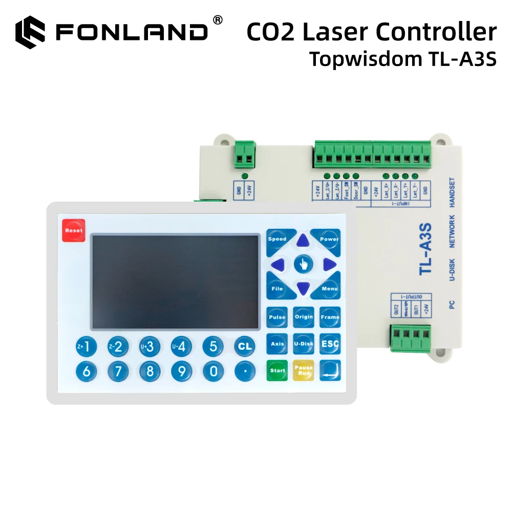 

Система лазерного контроллера Topwisdom TL-A3S для станка для лазерной гравировки и резки Co2, замена контроллера Ruida Leetro