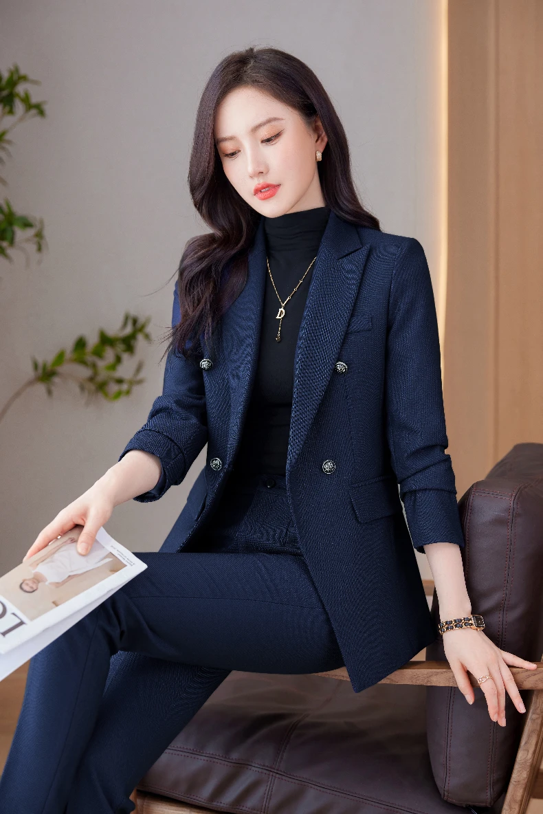 Women\'s Professional Suit Pantsuits, Highest Temperament to Make You Unique, Autumn and Winter Fashion, New