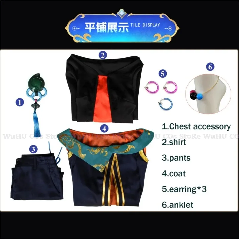 CyGame Lol The Visionary Hwei disfraz de Cosplay para hombres Cos juego Hwei peluca mujeres hombres uniforme de fiesta Halloween juego ropa de rol