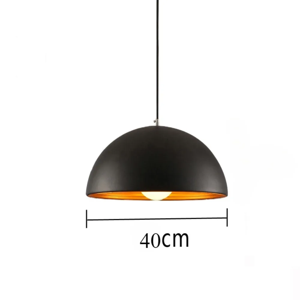 Modern Pendant Light Black/white Retro Droplight Bar Cafe Bedroom Restaurant Country Style Hanging Lamp Industrial Style