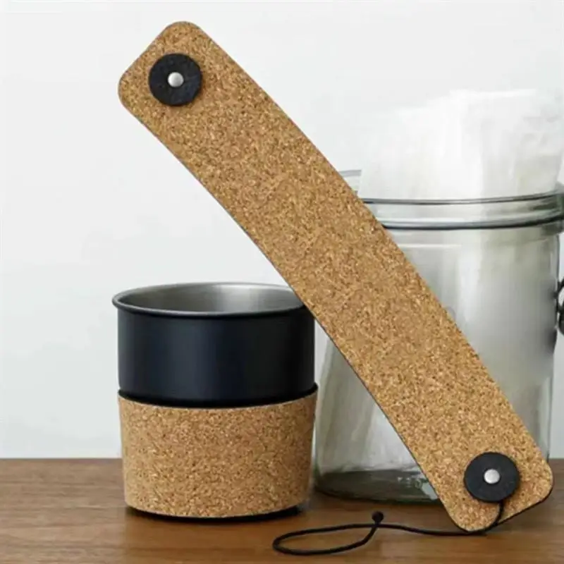 Elegant Portable Steel Coffee Mug Cover PU Leather Heat Resistant Espresso Cup Sleeve For Hot Drink And Cold Beverage