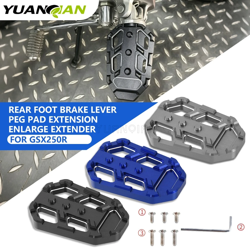 Motorcycle FOR SUZUKI GSX250R GSX-250R 2017-2026 2025 2024 2023 2022 Rear Foot Brake Lever Peg Pad Extension Enlarge Extender
