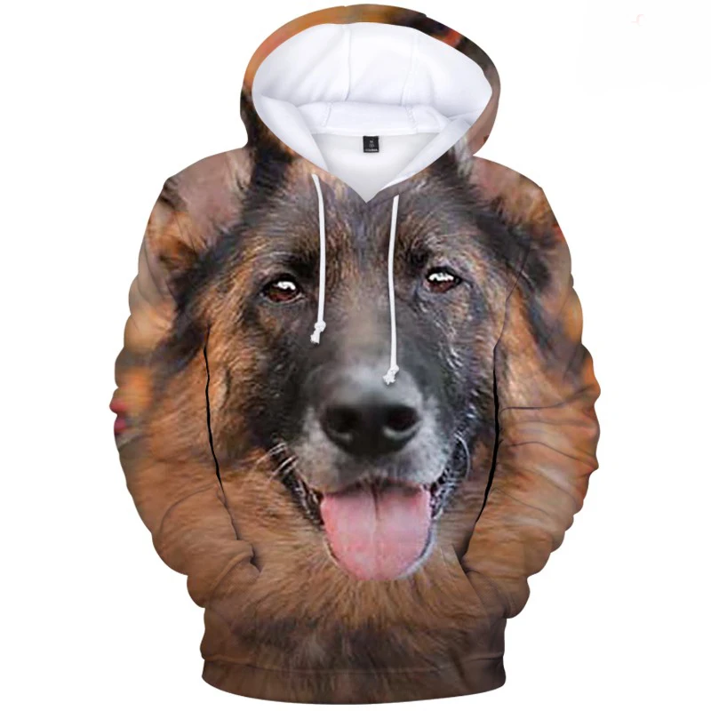 

Popular 3D Dog Hoodies Men Sweatshirts Women Streetwear Autumn Print Cute Animal Hip Hop Hooded Casual Boys Girls Pullovers