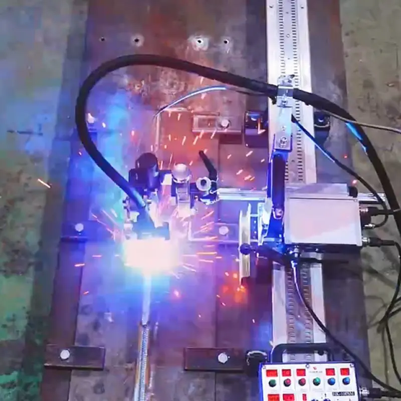 HK-100SM Control remoto inalámbrico nuevo oscilación automática doble oscilación de acero inoxidable MIG carrito de soldadura equipo de Robot