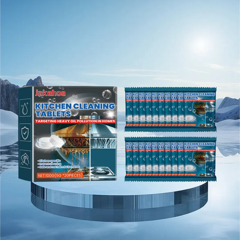 

Effervescent Cleaning Tablets Heavy Oil Stain Dirt Remover For Kitchen Stove Tile Bathroom Cross Surface Deep Clean