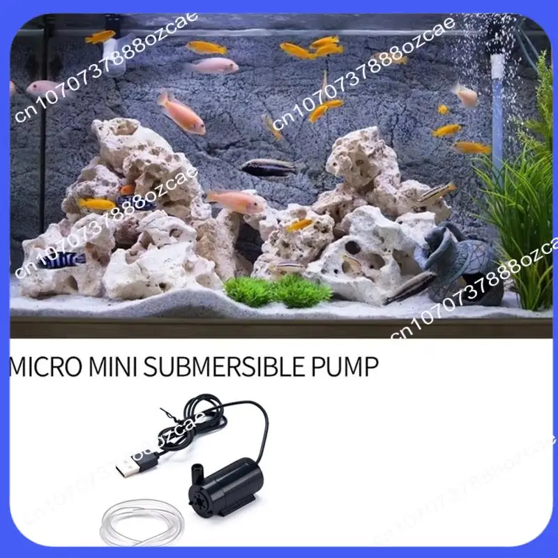 A26P USB Submersible Pump 1M Cable DC Low Voltage Ultra-Quiet Mini Small Water Pump 5V Submersible Pump For Aquarium