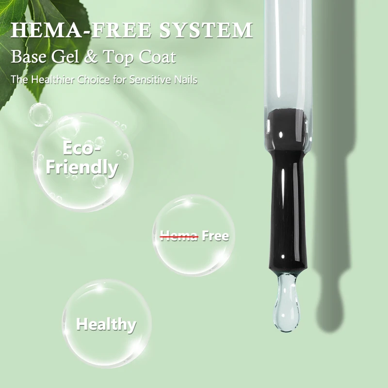 Mshare hema free base gel nägel grundierung kein wisch lack nagellack produkt uv led matt semi permanant einweichen rfill 100ml