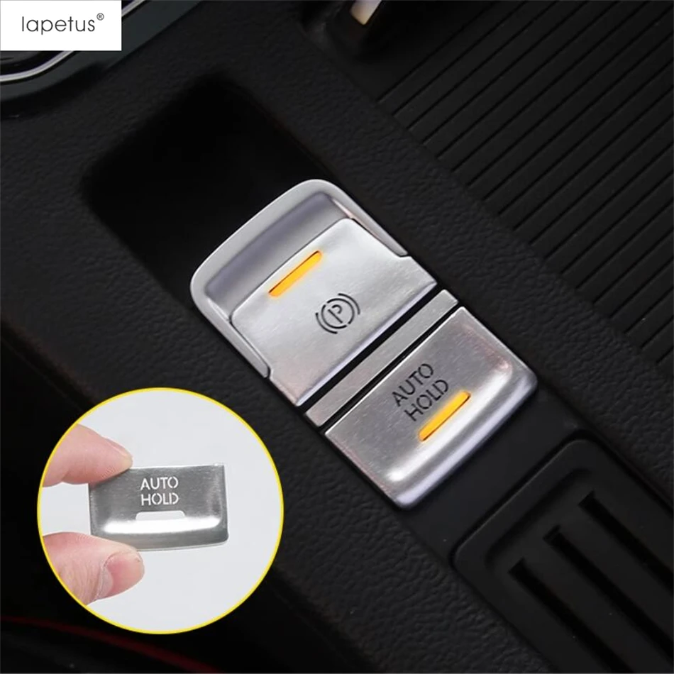 Electronic Handbrake Parking Auto P Button Sequin Cover Accessories For Volkswagen Arteon 2018 - 2024 / Passat B8 2016 - 2024