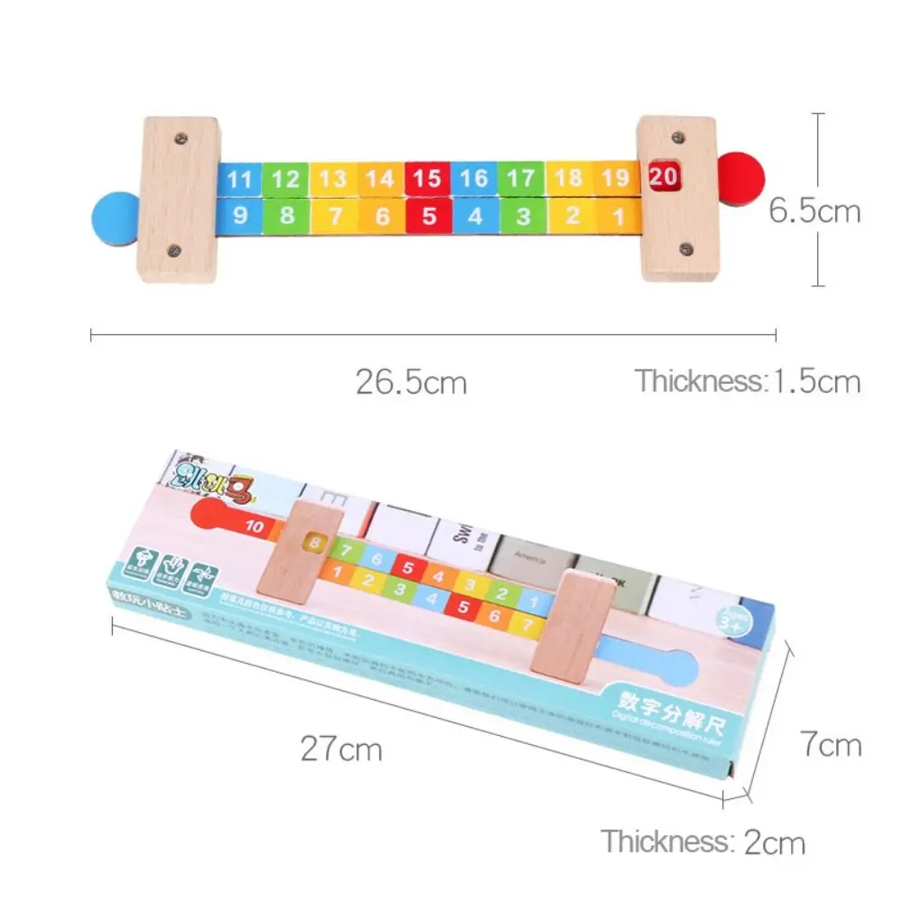 Math For Kids Early Education Math Arithmetic Teaching Addition Ruler Digital Resolution Ruler Mathematics Decomposition Ruler