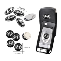5/10Pcs Car Metal Logo Key Emblem Sticker Decoration For Hyundai Genesis N-LINE I10 I20 I30 I40 IX20 IX35 Getz Veloster Tucson