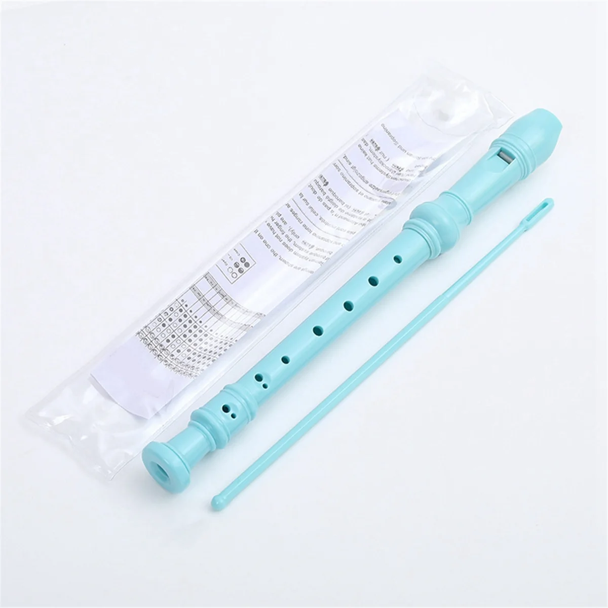 

Red-8 Holes Soprano Recorder with Cleaning Rod, German Style C Key Recorder for Kids Beginners Students