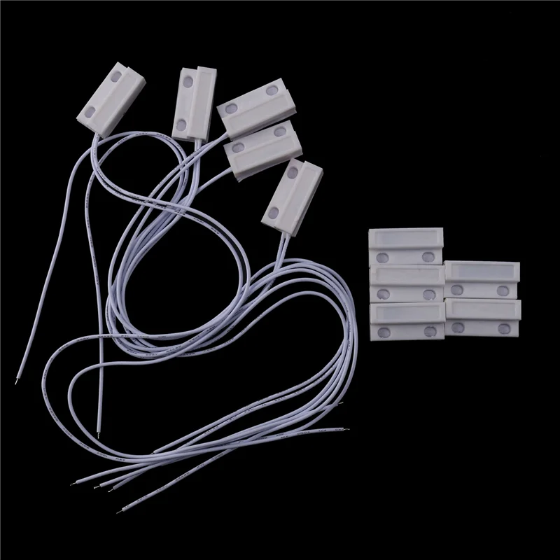 

AS95-15 Pcs Mc-38 Wired Door Window Sensor Magnetic Switch For Home Alarm System,When Sensor Together,Normally Closed Nc