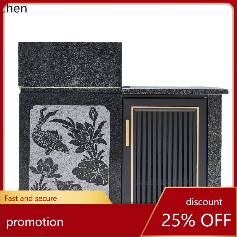HT courtyard outdoor marble wash basin stone wash basin garden basin villa stone carving