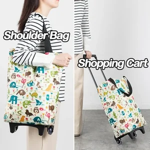 Kleiner faltbarer Einkaufswagen mit Rädern Dwaterfestes wasserdicht 12 Kauf des Hauptverkaufsautos - №11